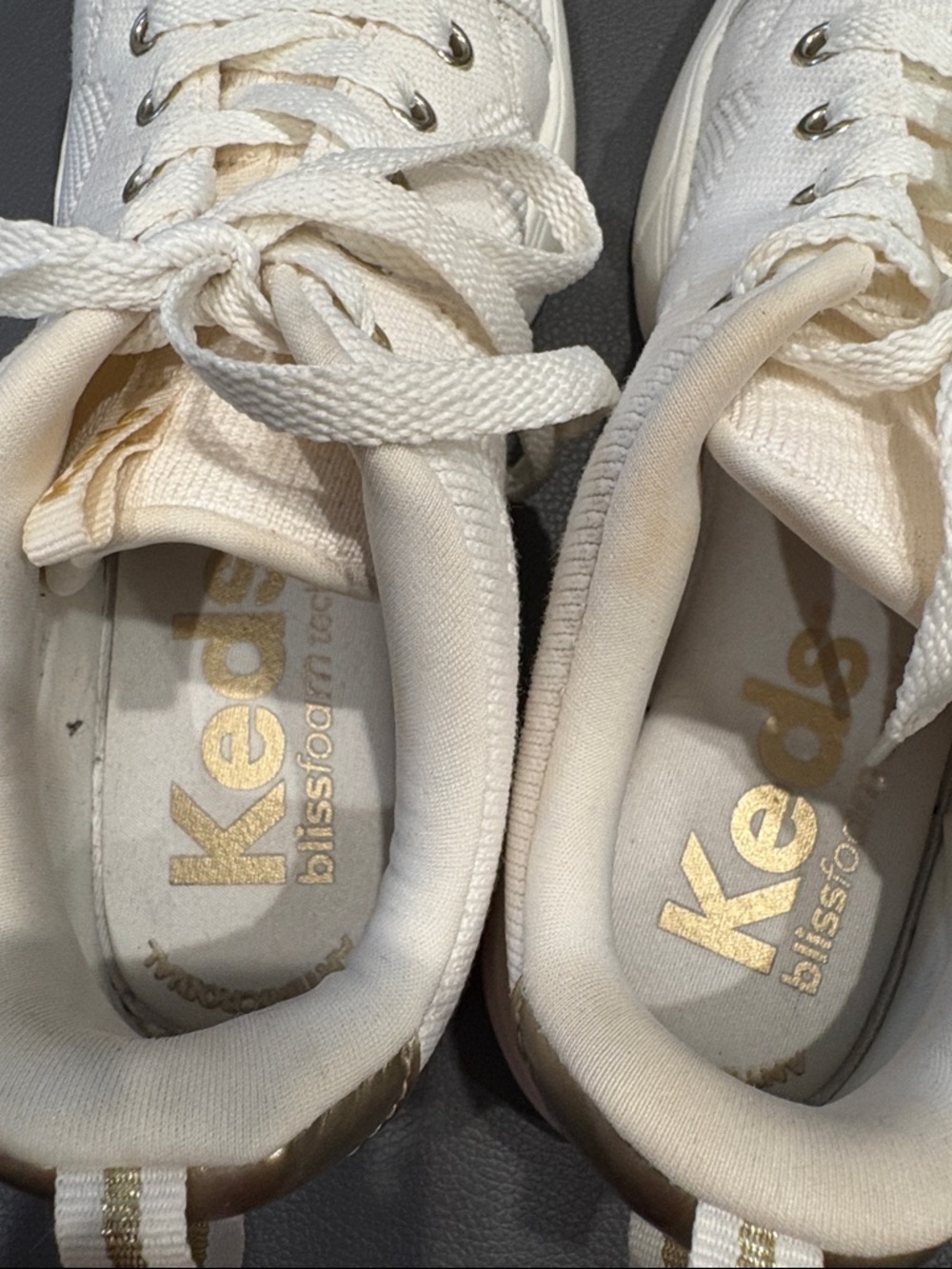 Keds Blisswalk Lace-Up Sneakers with Gold Accent - Picture 7 of 10
